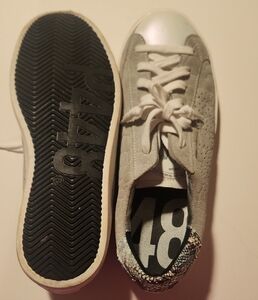 P448 Silver and Gray Women's Sneakers